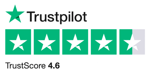 Rated 4.6 on Trust Pilot