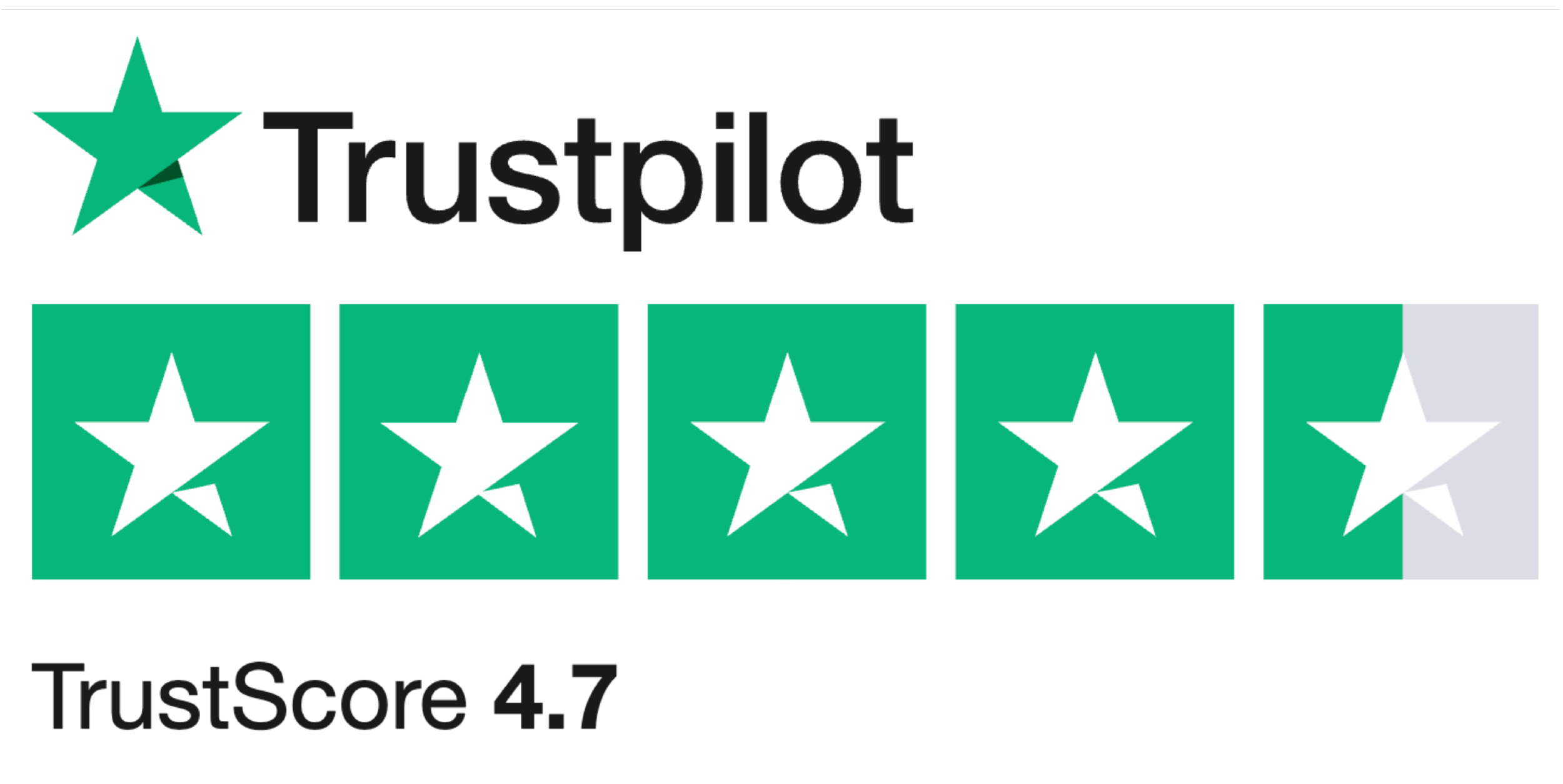 Rated 4.6 on Trust Pilot