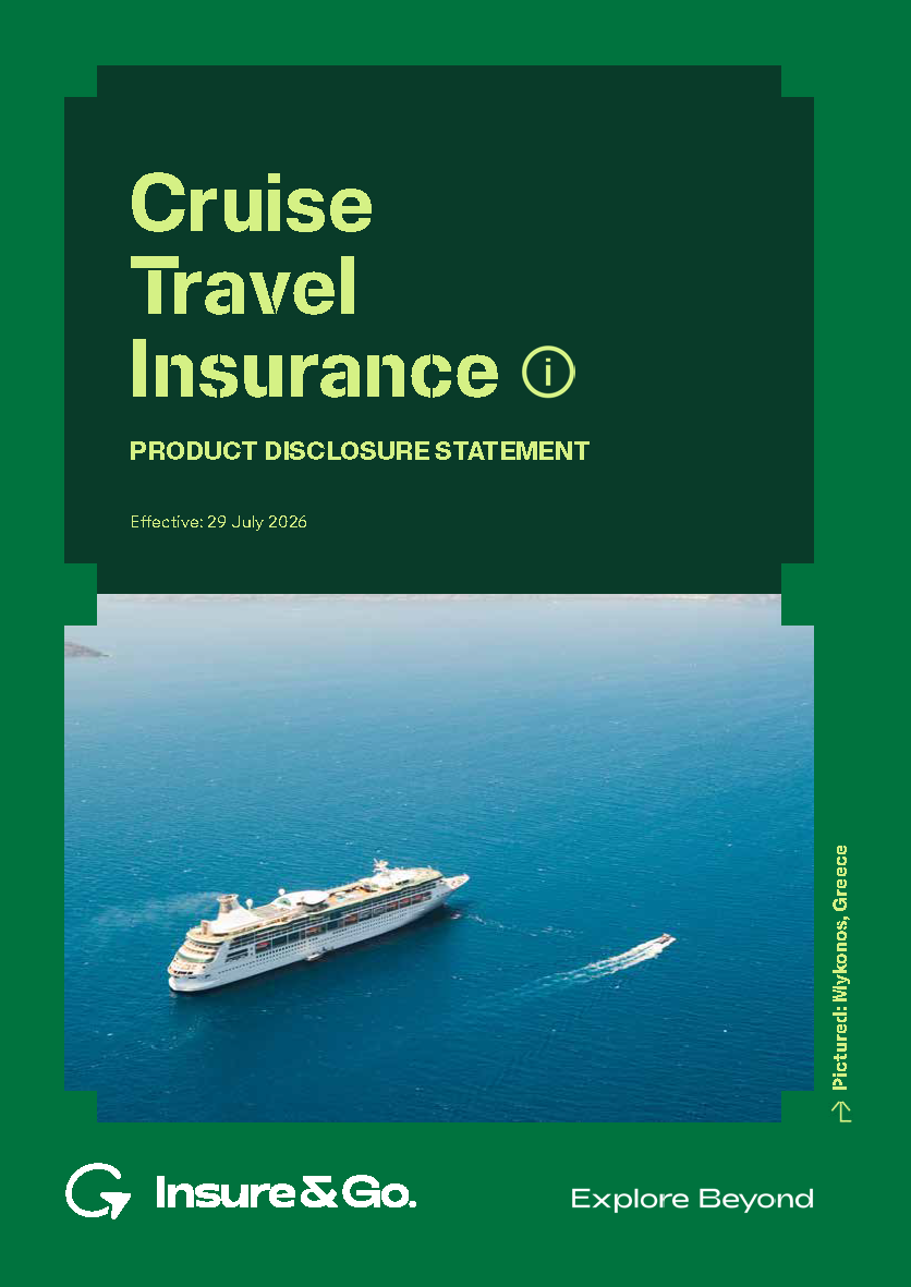Cruise Travel Insurance PDS cover