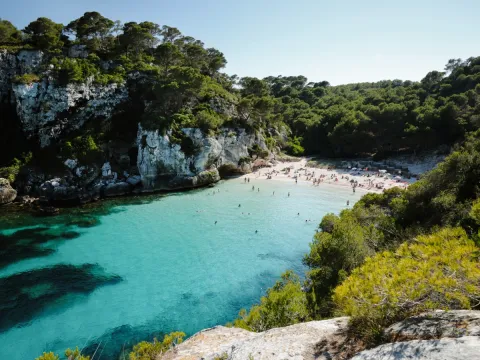 A beach in Menorca, Spain